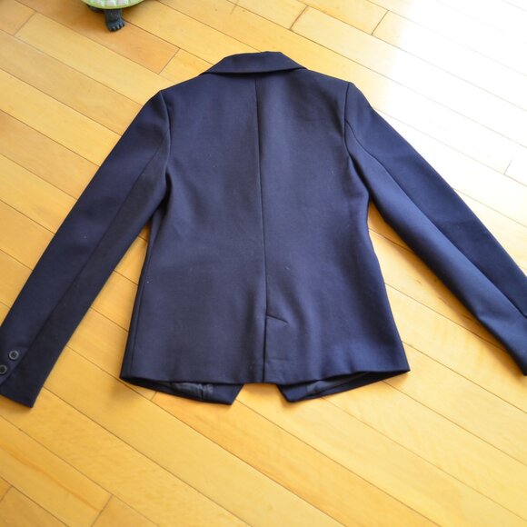 Quince Ultra-Stretch Ponte Double-Breasted Blazer Navy XS - Picture 8 of 10